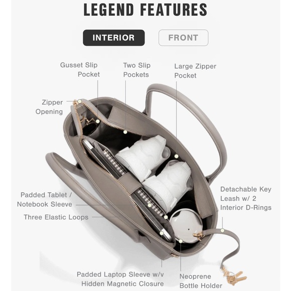 Dagne Dover Legend Signature Tote *Limited Edition Wildflower Pink! - Picture 12 of 16